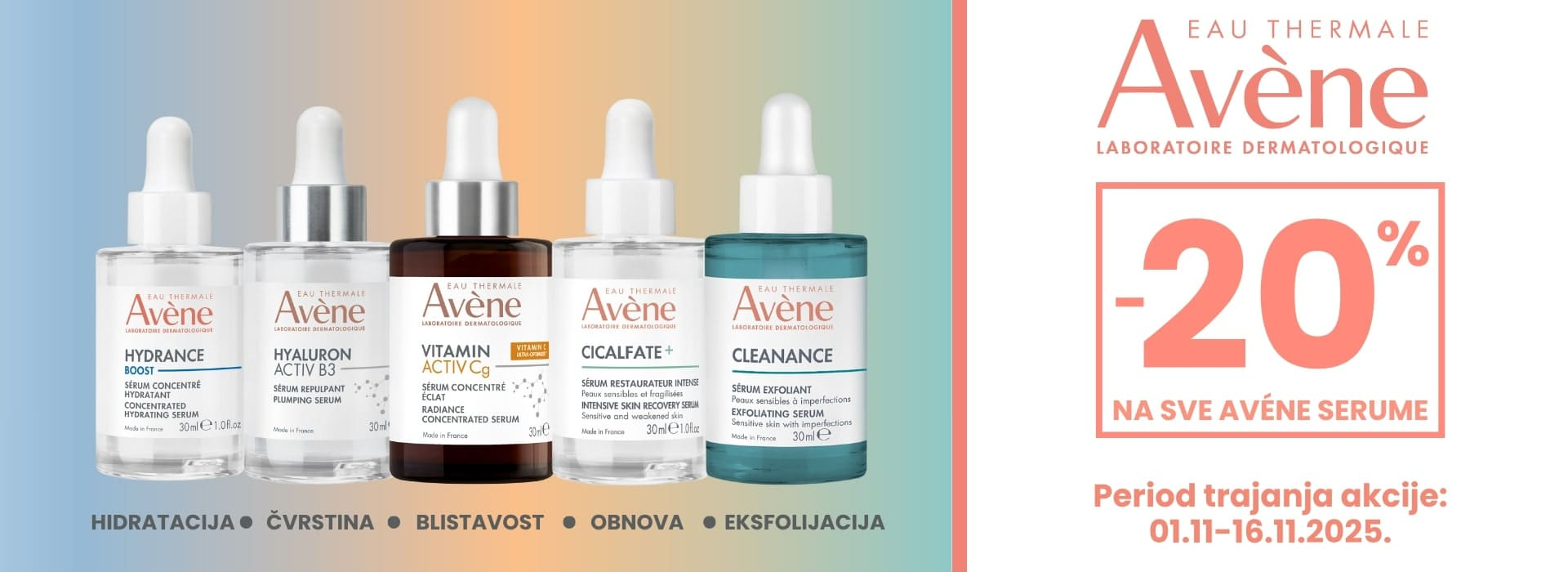 Avene serumi 11/25 brend - Srbotrade